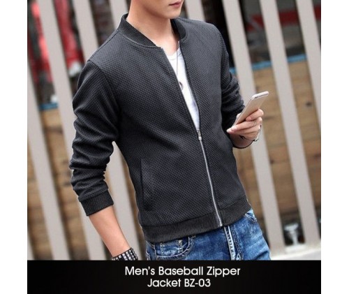 Mens Baseball Zipper Jacket BZ-03